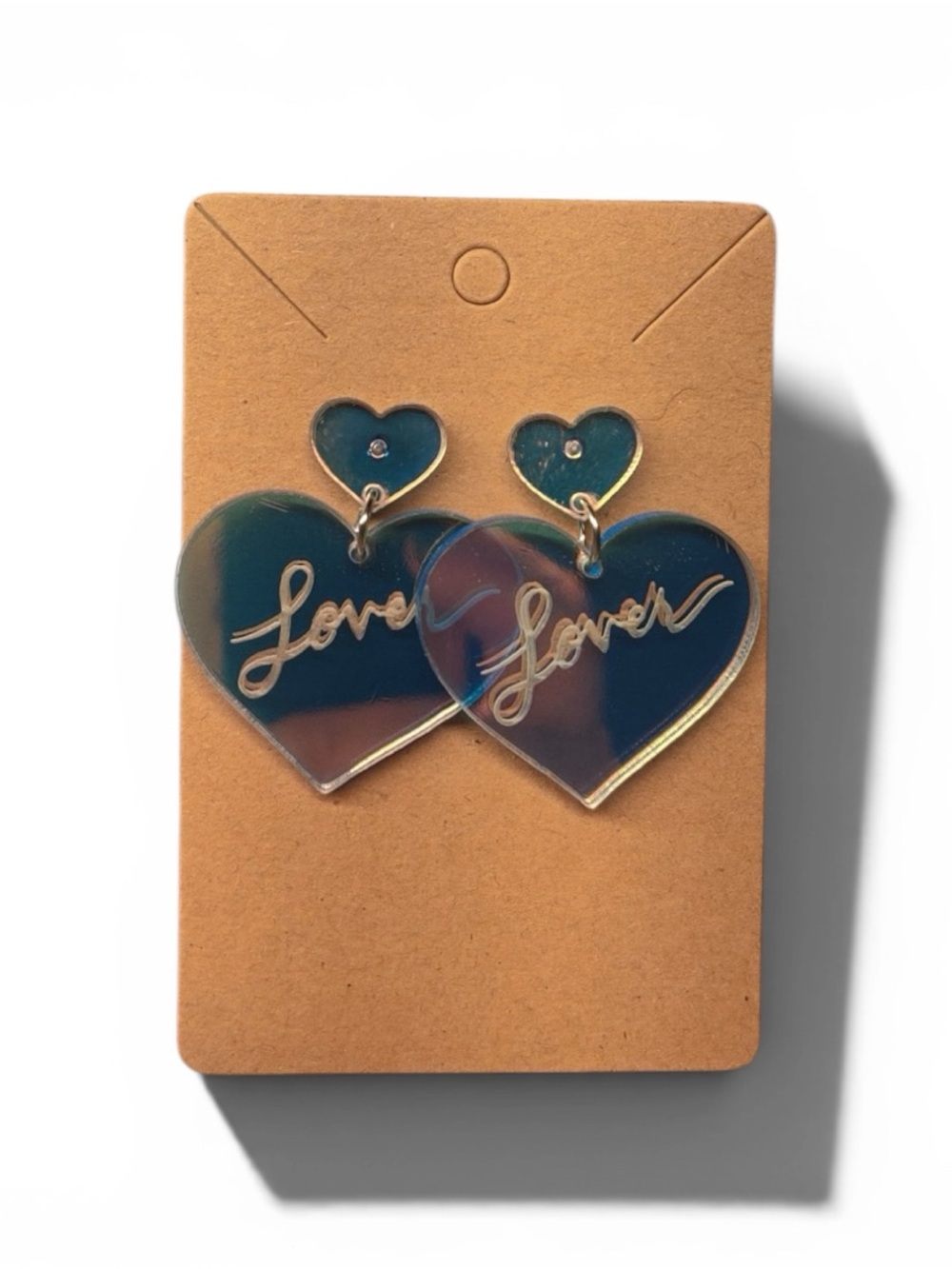 Taylor Swift Inspired "Lover" Iridescent Heart Earrings